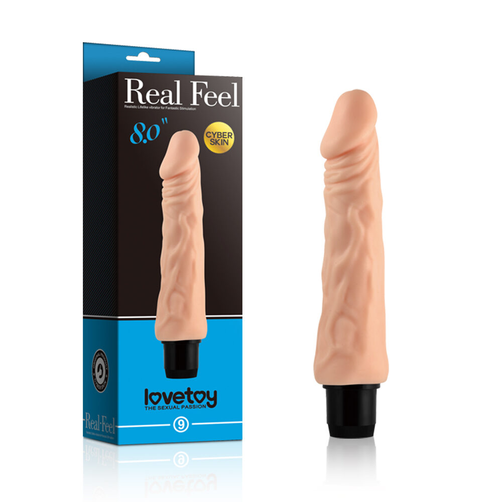 Vibrador Real Feel Cyberskin De 20 CM