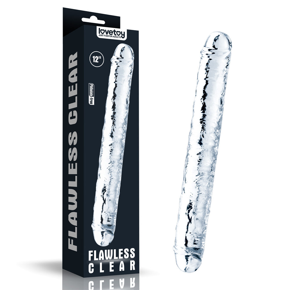 Consolador Doble Flawless Clear 30 cm