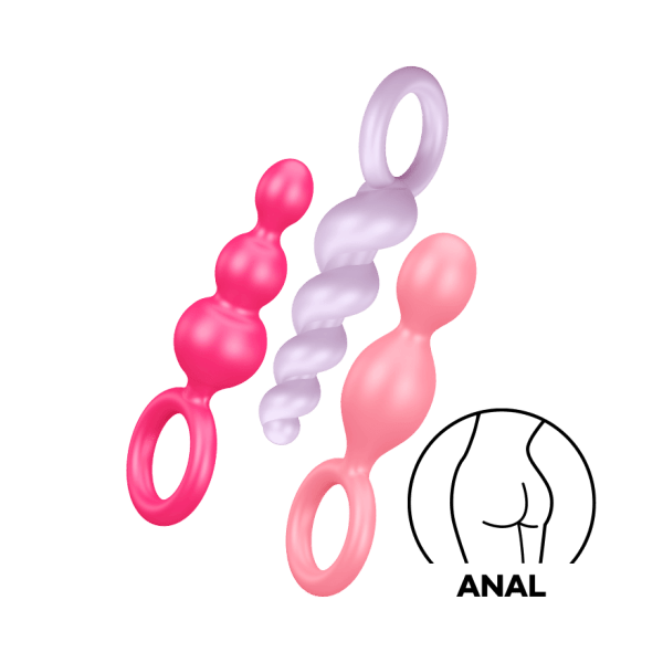 Set 3 Plug Satisfyer Booty Call Colors