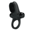 Anillo Vibrador con Vibrador de clitoris Black Anillo Vibrador con Vibrador de clitoris Black