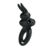 Anillo Doble con Vibrador de clitoris Black Anillo Doble con Vibrador de clitoris Black