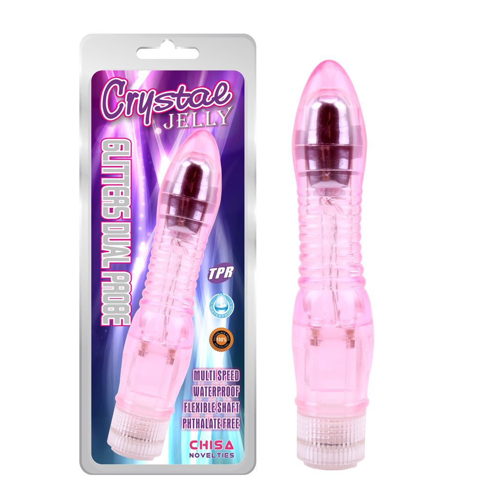 Consolador vibrador Glitteas CrystalJelly CHISA