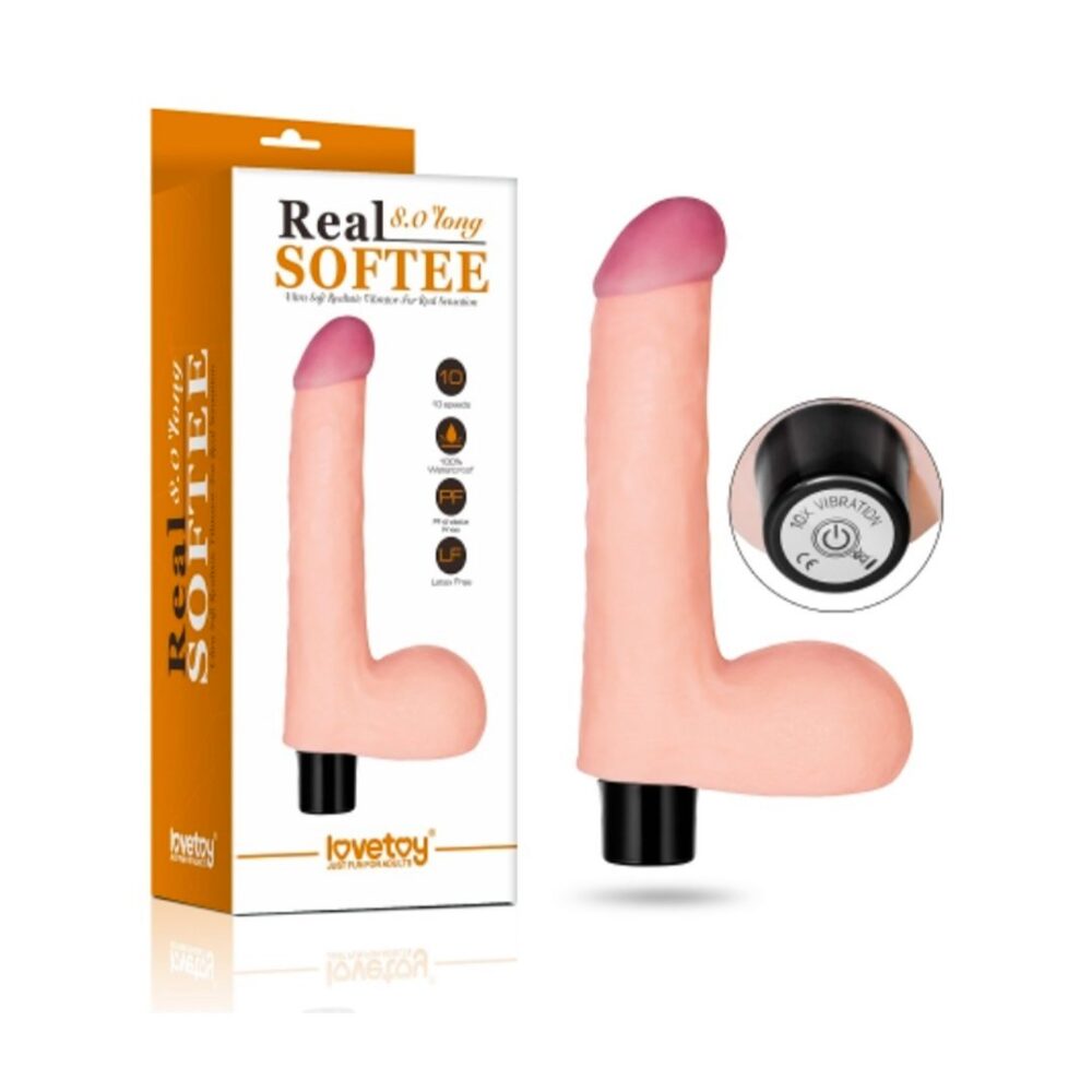 Consolador vibrador 17 cm RealSoftee LOVETOY
